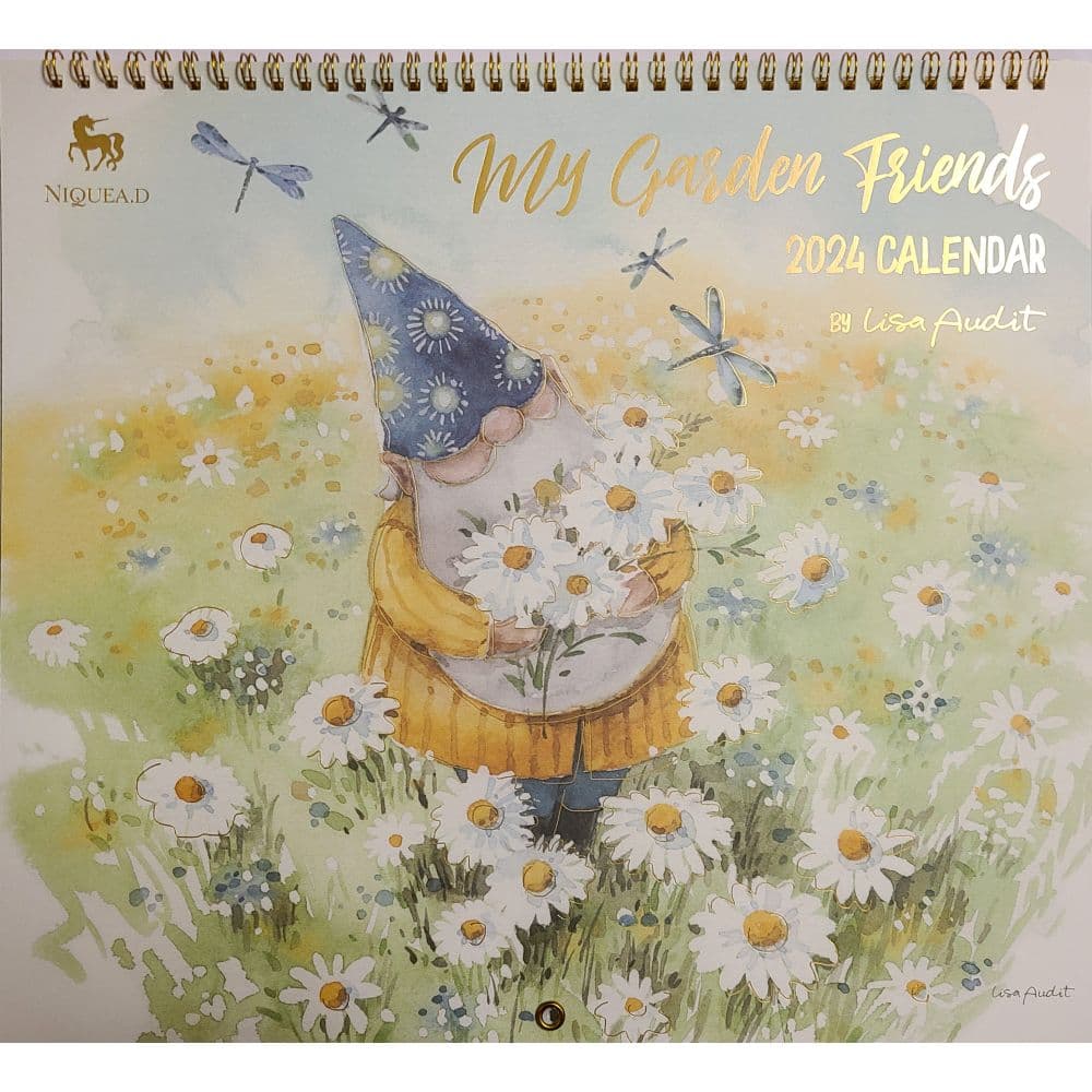 My Garden Friends Spiral 2024 Wall Calendar