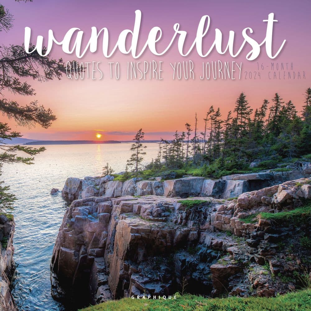 Wanderlust 2024 Wall Calendar