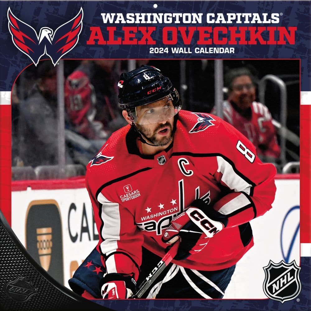 NHL Alex Ovechkin 2024 Wall Calendar