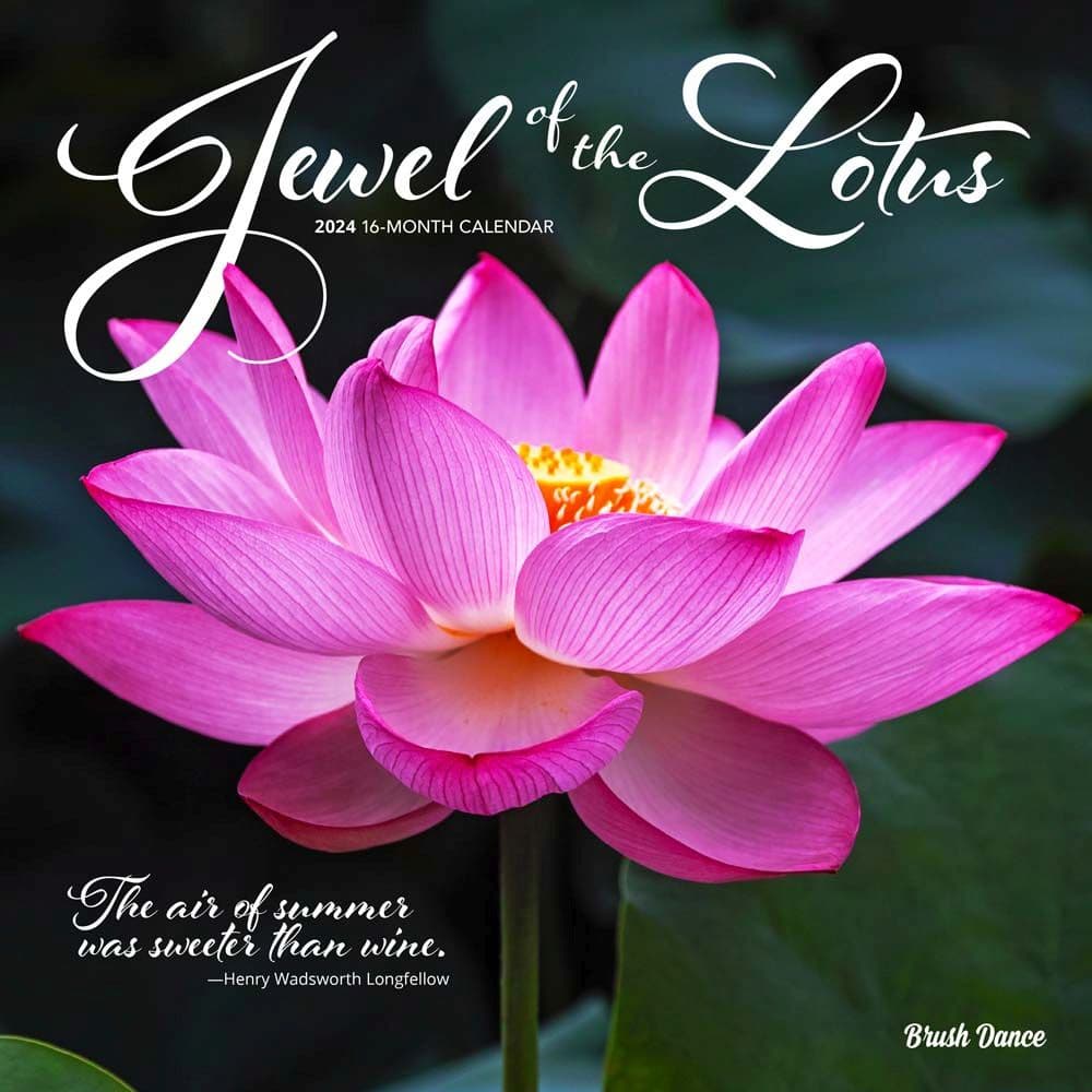 Jewel of the Lotus 2024 Wall Calendar