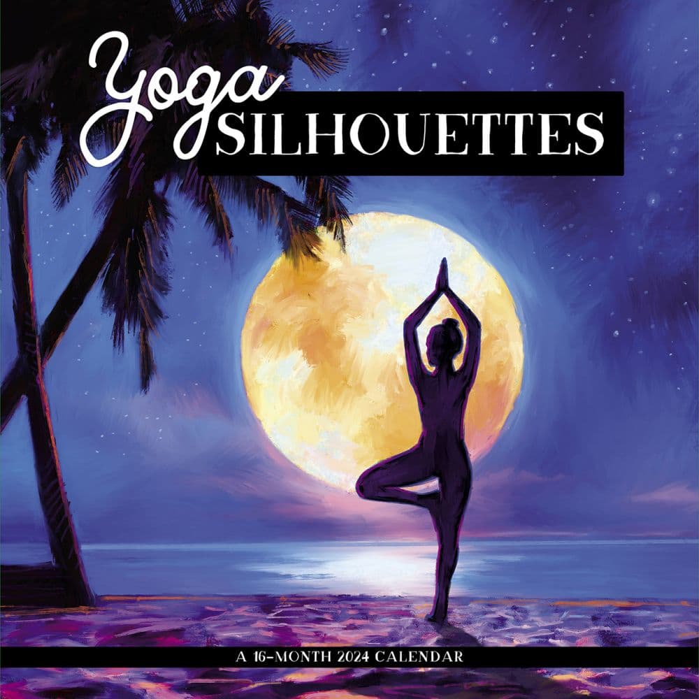 Yoga Silhouettes 2024 Wall Calendar