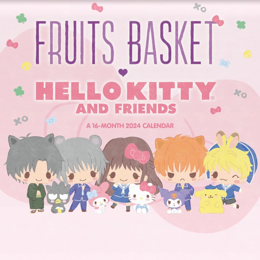 Hello Kitty Fruits Basket 2024 Wall Calendar