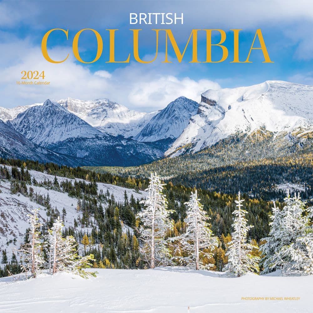 British Columbia 2024 Wall Calendar