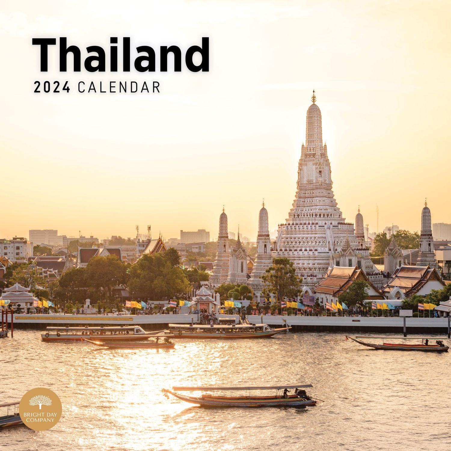 Thailand 2024 Wall Calendar