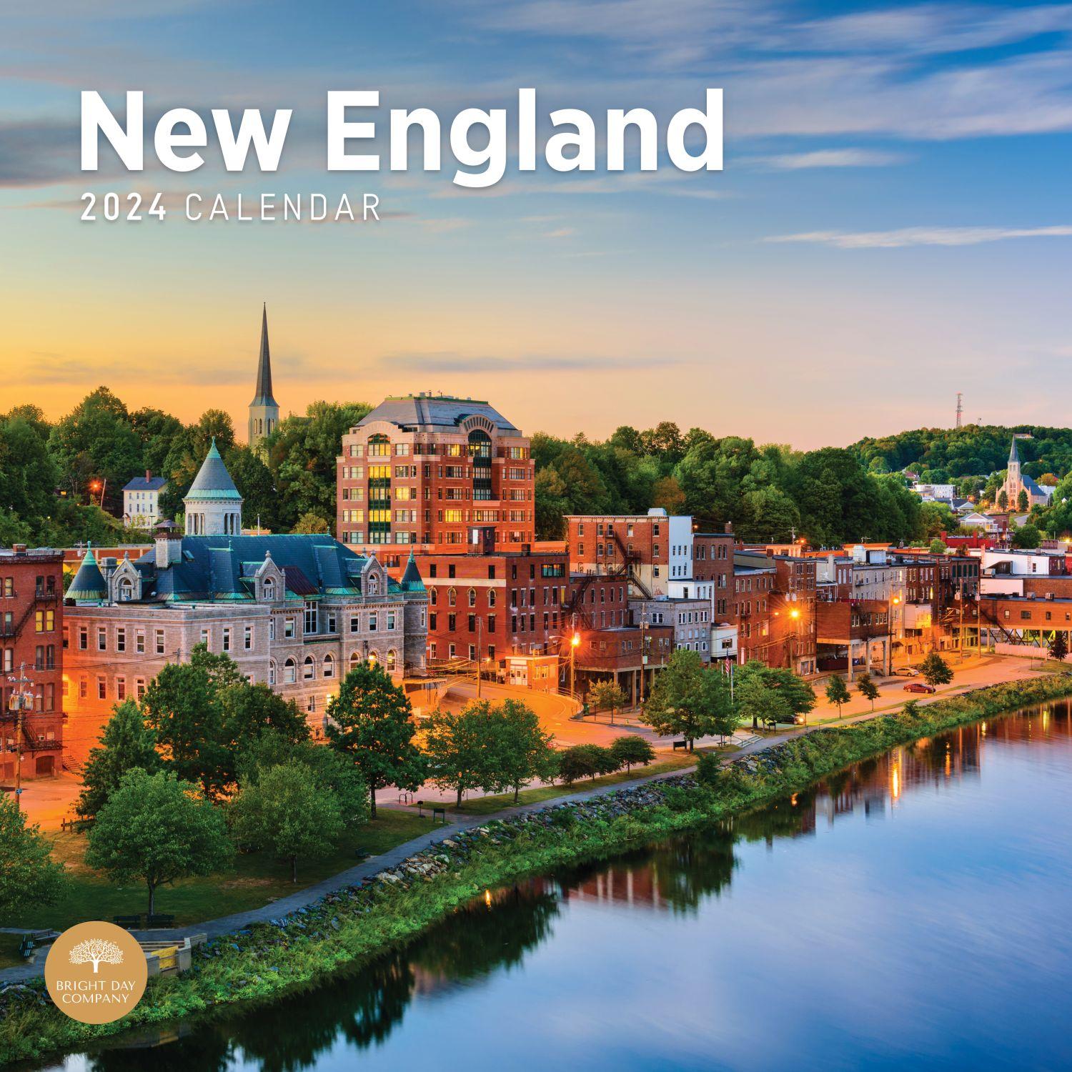 New England 2024 Wall Calendar