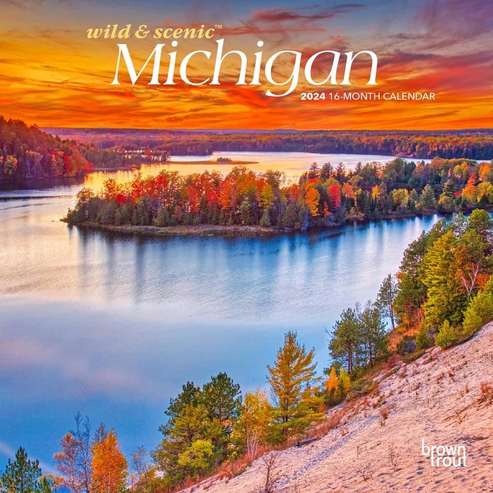 Michigan 2024 Mini Wall Calendar