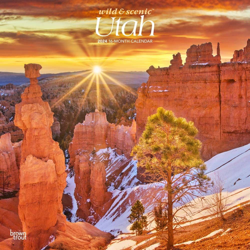 Utah Wild and Scenic 2024 Wall Calendar