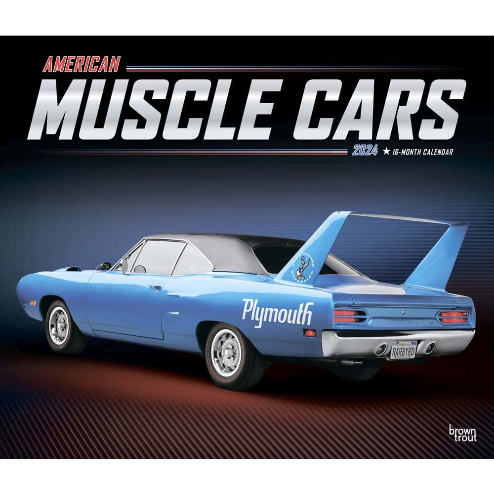 American Muscle Cars 2024 Wall Calendar