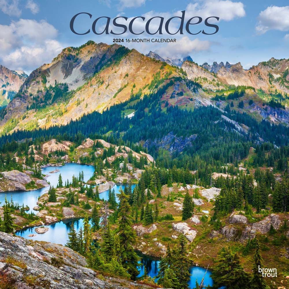 Cascades 2024 Wall Calendar