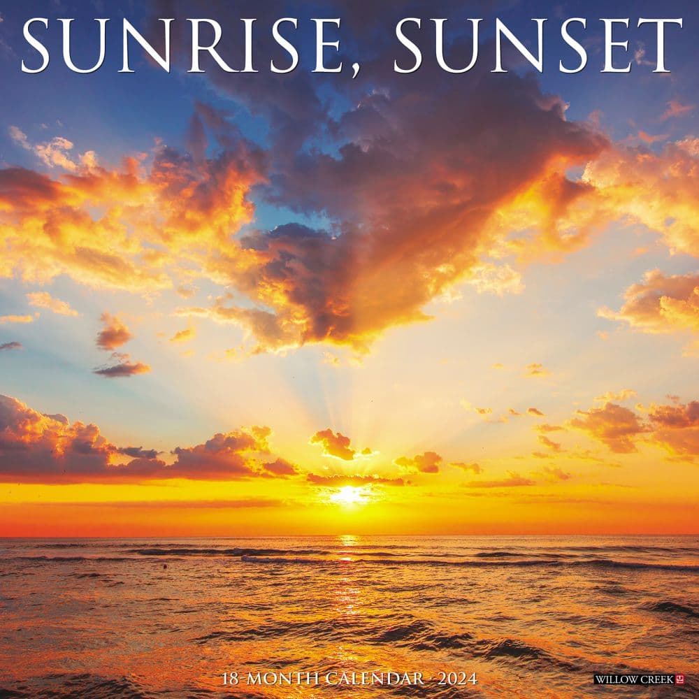 Sunrise Sunset 2024 Wall Calendar