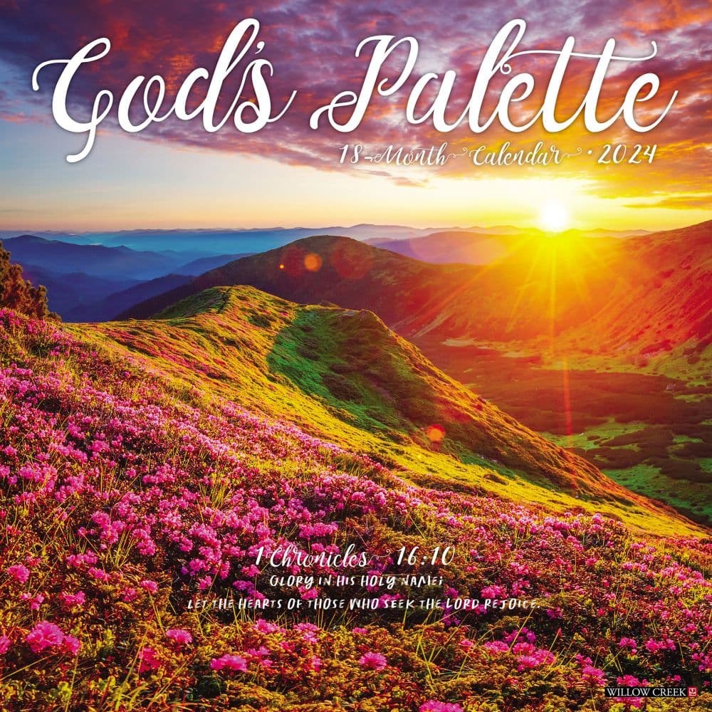 Gods Palette 2024 Wall Calendar