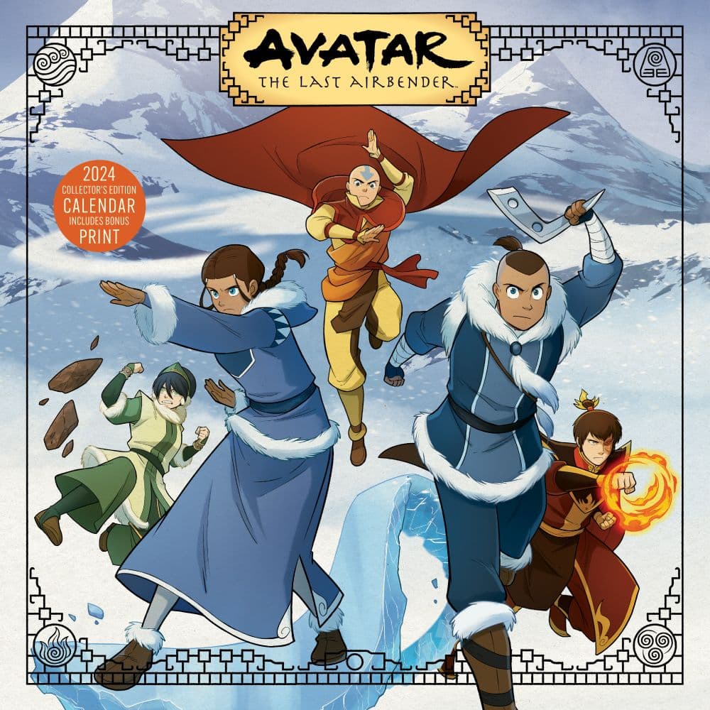 Avatar Last Airbender Collectors Edition 2024 Wall Calendar