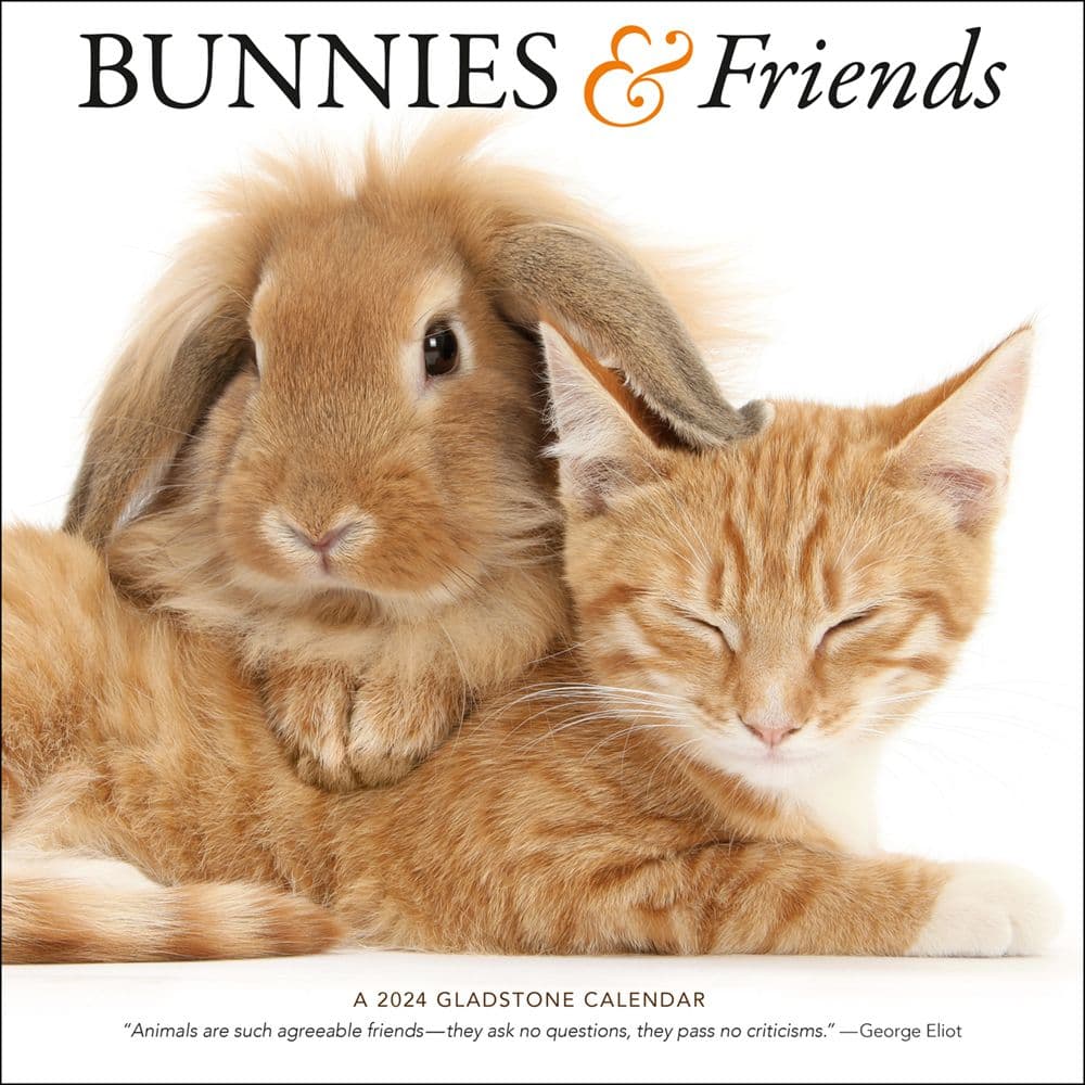 Bunnies and Friends 2024 Wall Calendar