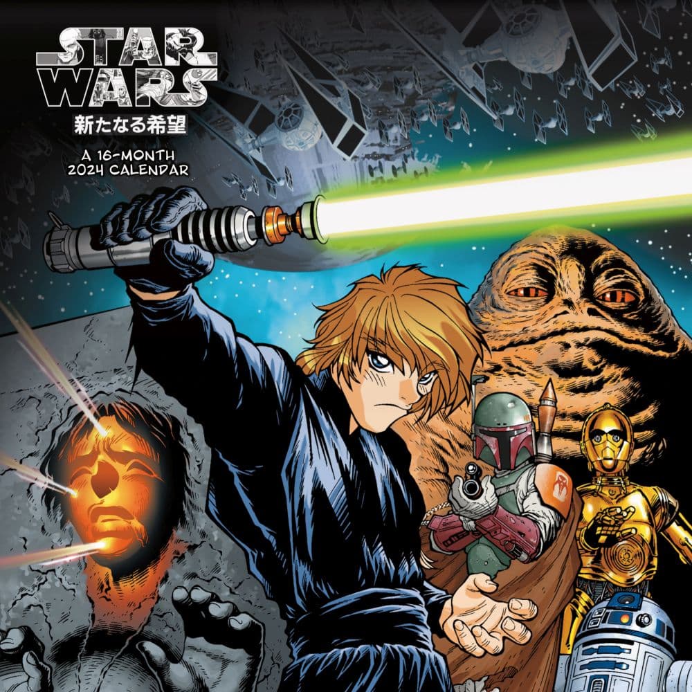 Star Wars Manga Madness 2024 Wall Calendar