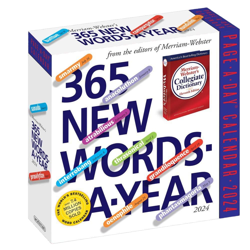 New Words 365 2024 Desk Calendar