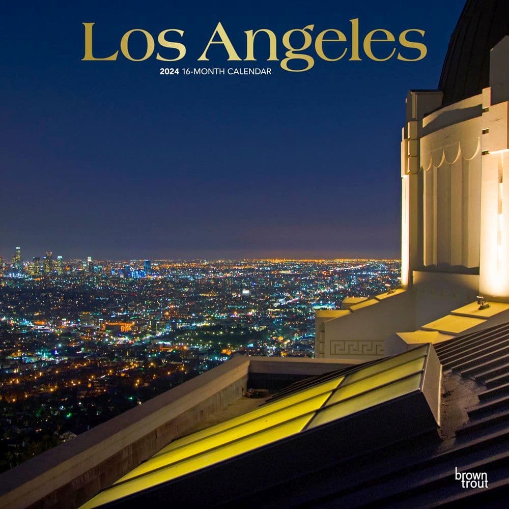 Los Angeles Foil 2024 Wall Calendar