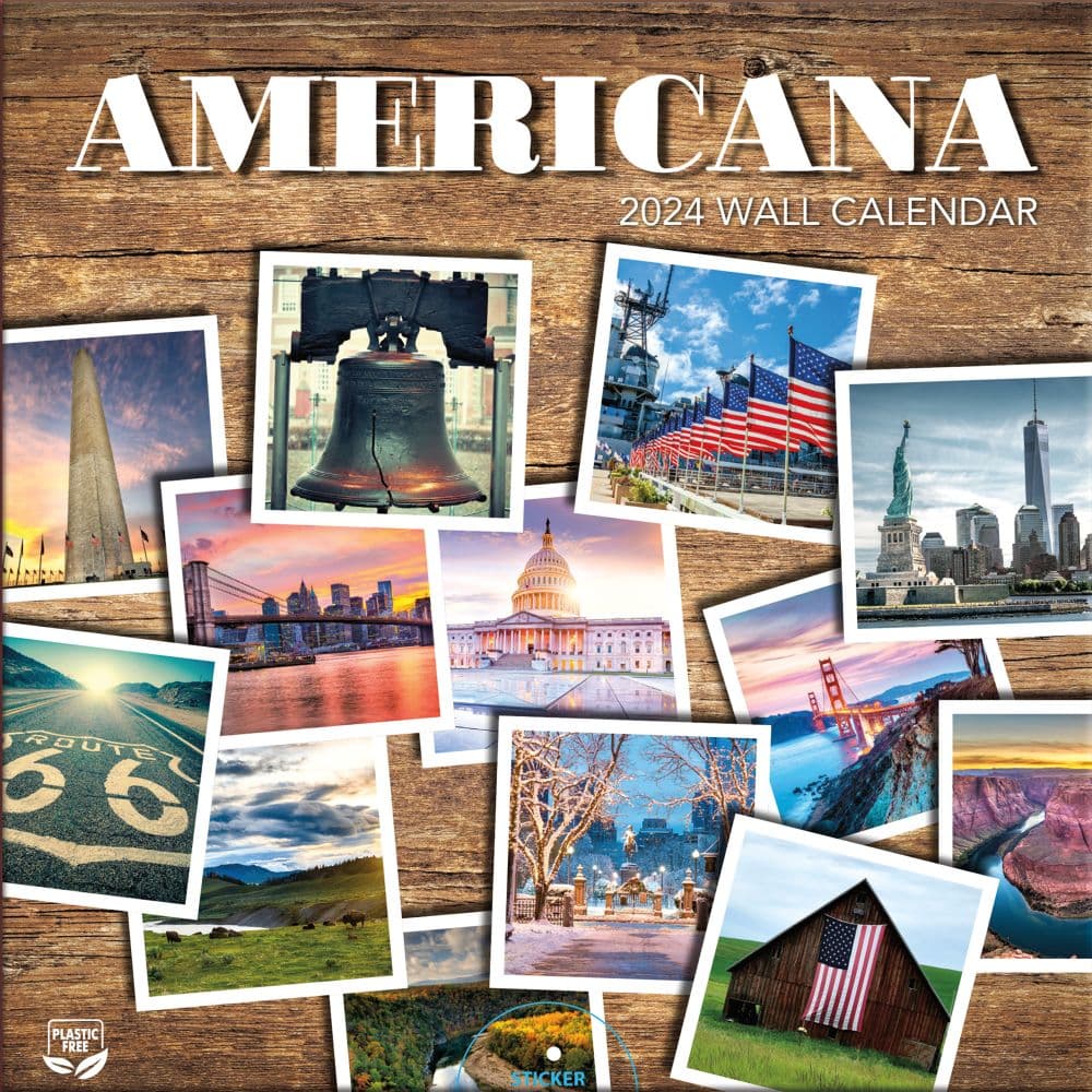 Americana 2024 Mini Wall Calendar