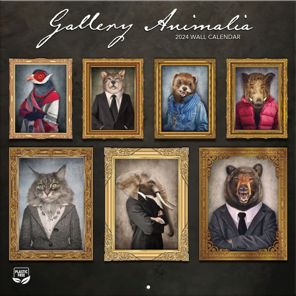 Gallery Animalia 2024 Wall Calendar