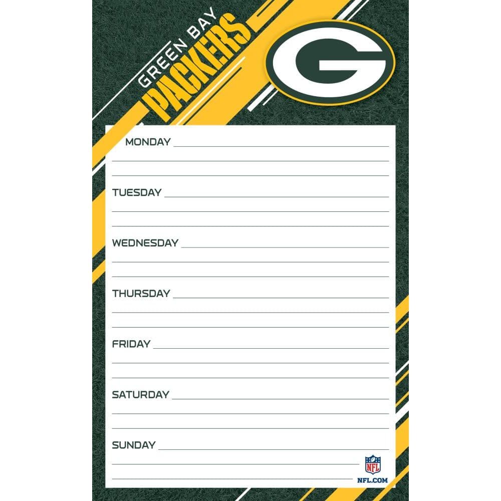 Green Bay Packers Weekly Planner