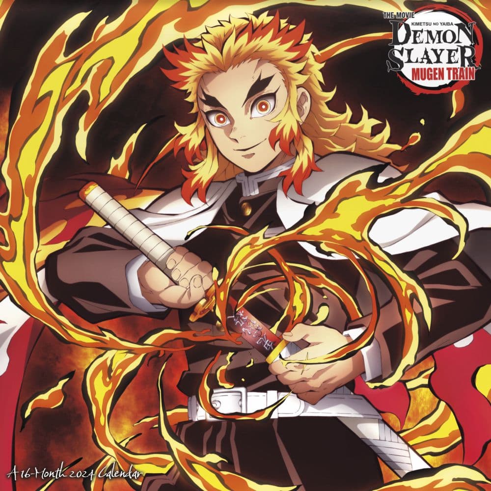 Demon Slayer Kimetsu no Yaiba 2024 Wall Calendar