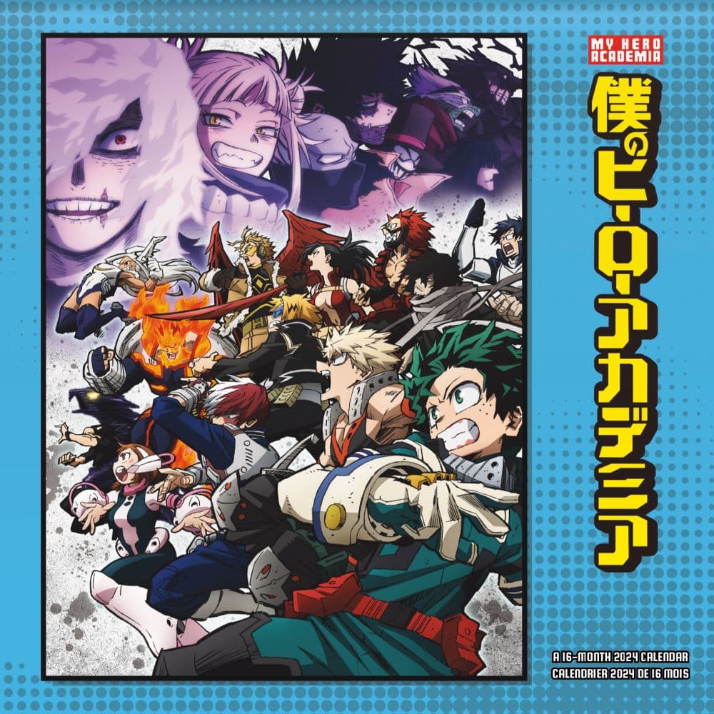 My Hero Academia 2024 Wall Calendar - French