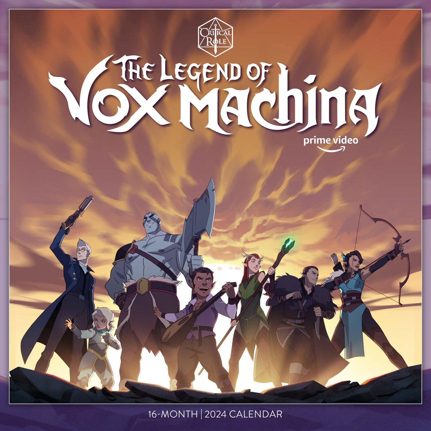 The Legend of Vox Machina 2024 Wall Calendar