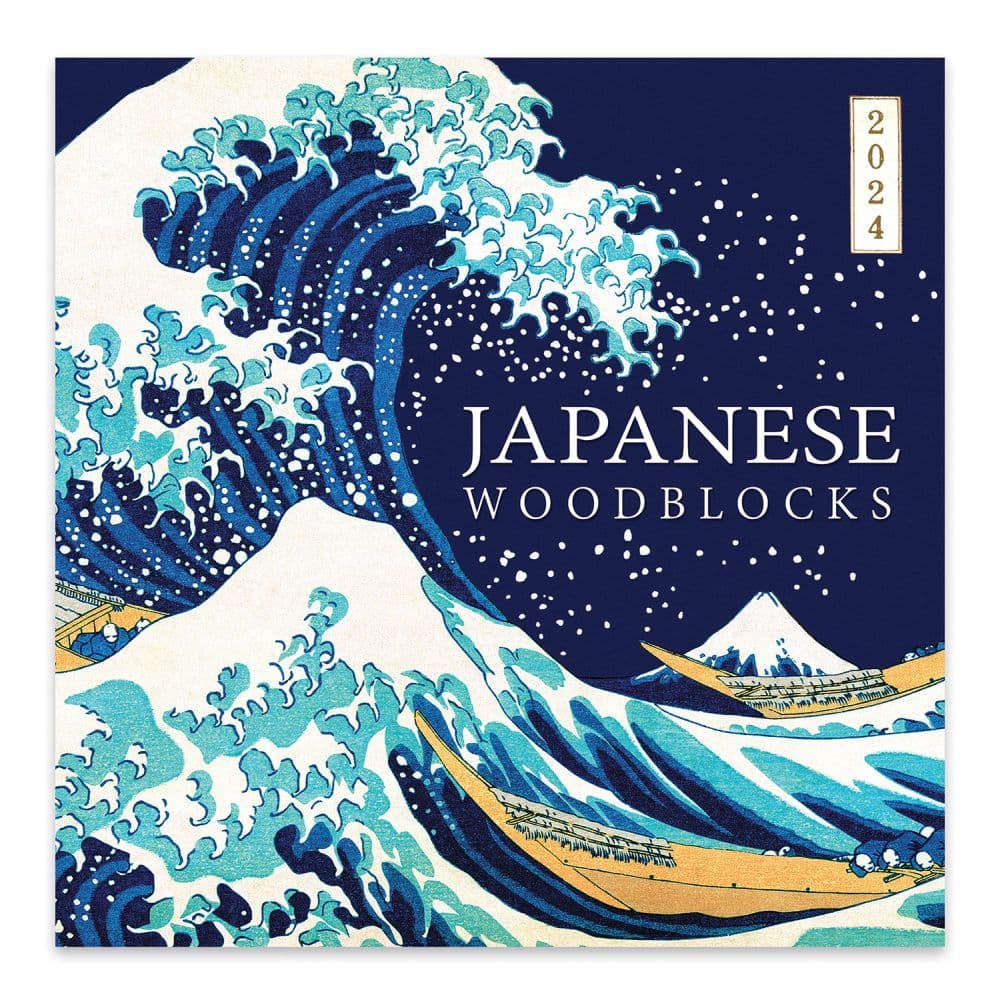 Japanese Woodblocks 2024 Wall Calendar