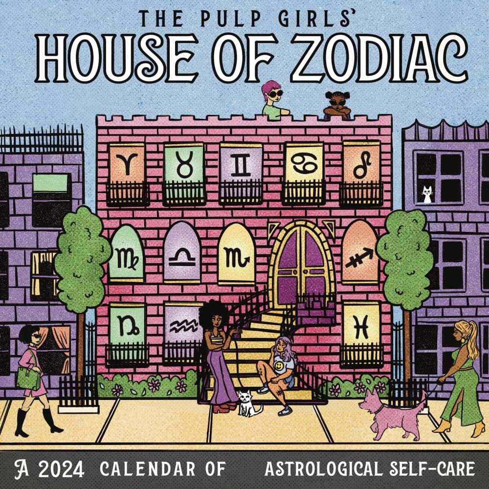 Pulp Girls Zodiac 2024 Wall Calendar