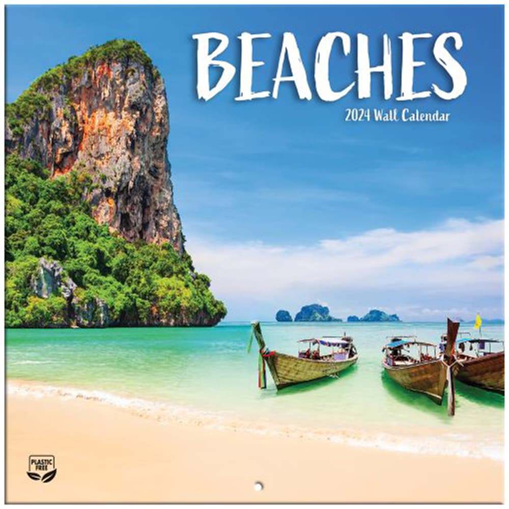 Beaches Photo 2024 Mini Wall Calendar