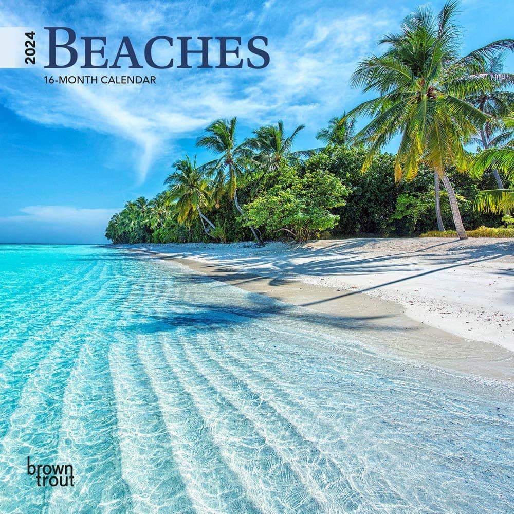 Beaches 2024 Mini Wall Calendar