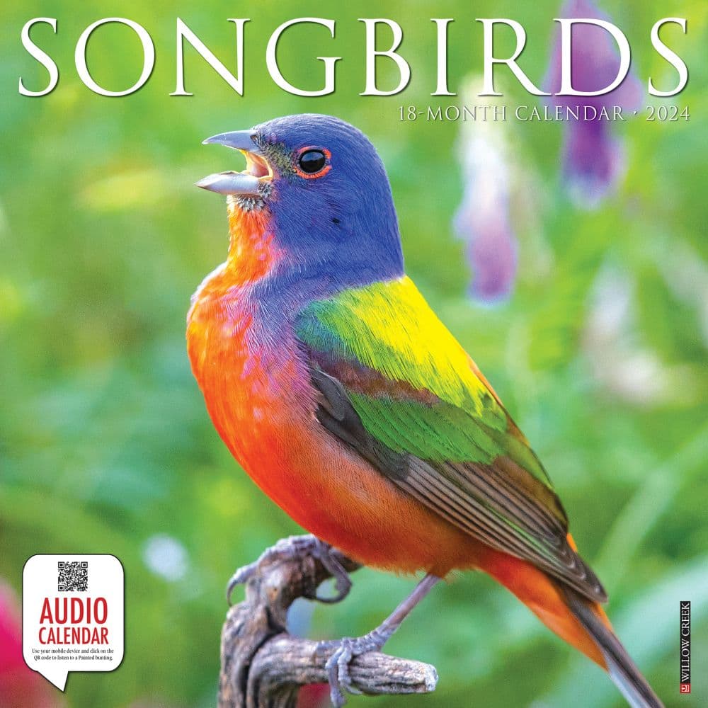 Songbirds 2024 Wall Calendar