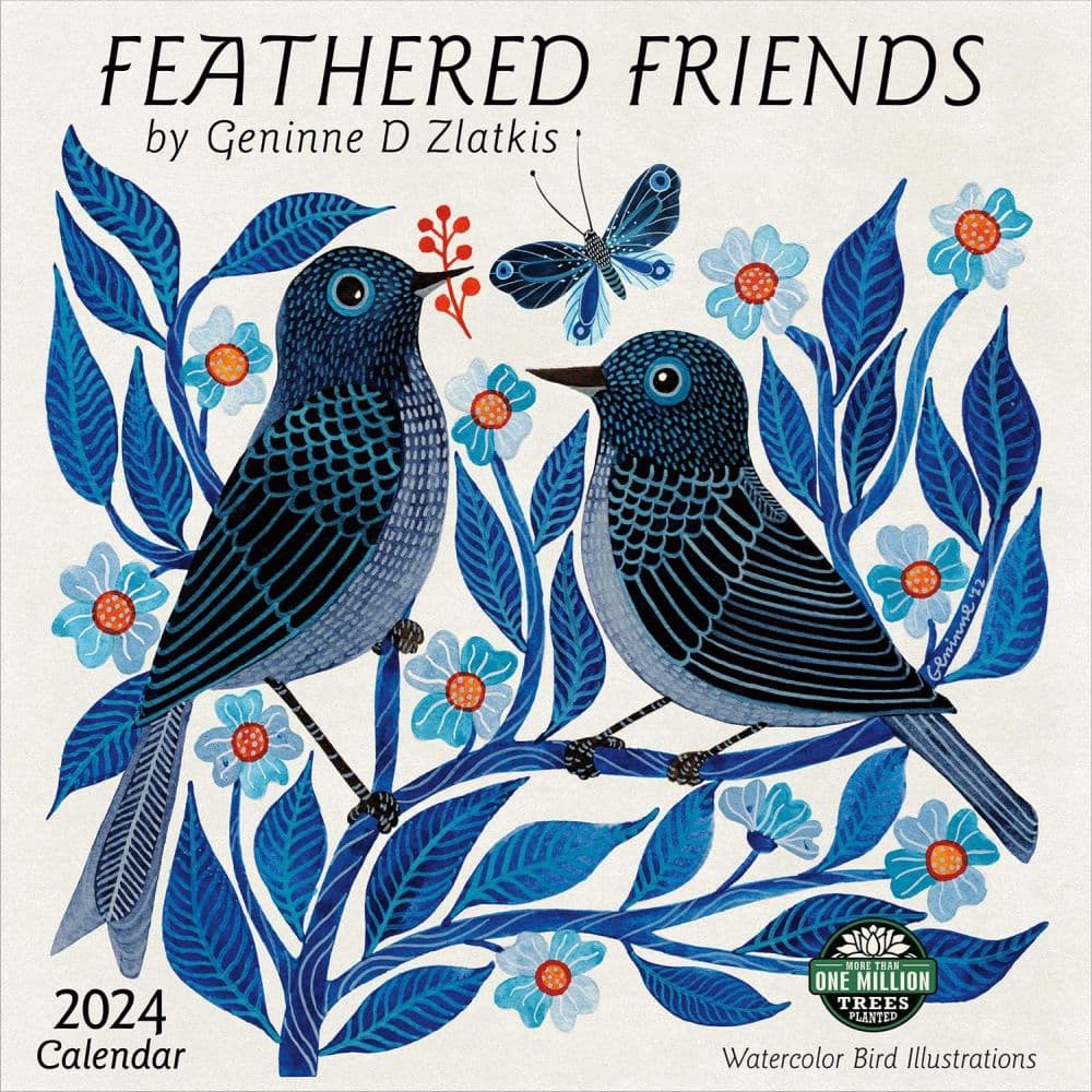 Feather Friends 2024 Wall Calendar