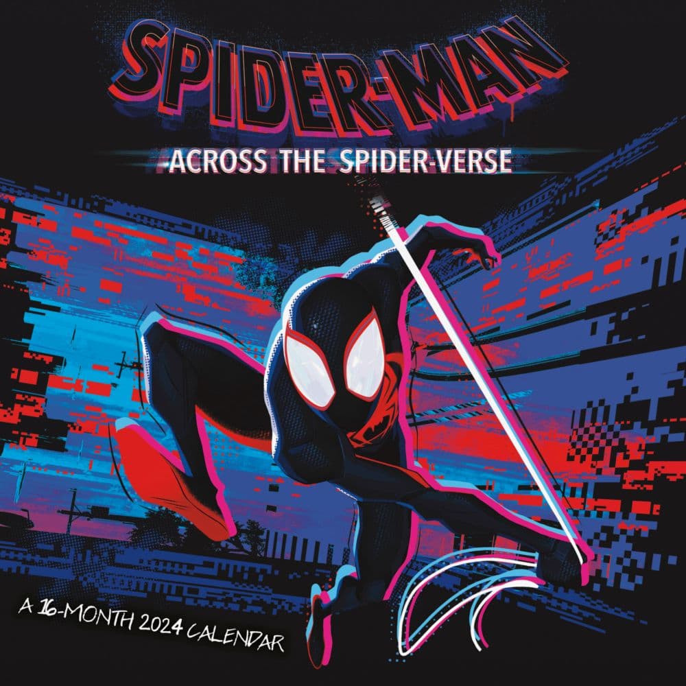 Spider-Man Across Spider Verse Part One 2024 Wall Calendar