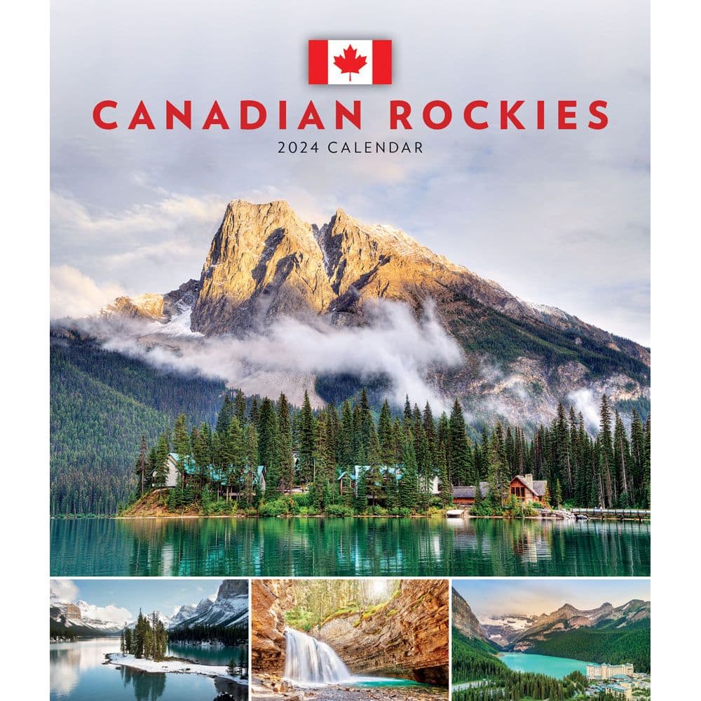 Canadian Rockies 2024 Easel Desk Calendar